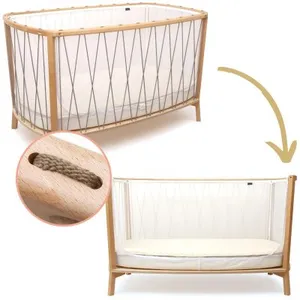 Comparateur de prix : Charlie Crane Lit bébé évolutif Kimi Mousse V2 Hazelnut (60 x 120 cm)