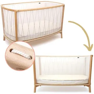 Charlie Crane Lit bébé évolutif Kimi Mousse V2 Desert (60 x 120 cm)Vendu parberceau-magique