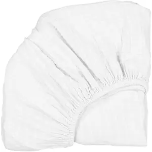 Charlie Crane Drap housse White pour couffin Kuko et berceau Kumi (65 x 40 cm)Vendu parberceau-magique