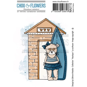 Chou & Flowers Tampon Cling 9.5 x 13.5 cm La Surfeuse 1 pc