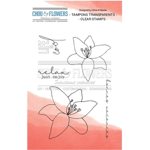 Chou & Flowers Tampons transparents Life is cool - 5 pcs