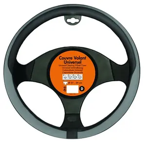 Norauto Couvre Volant Turbotech Simili Cuir Noir Et GrisVendu parnorauto