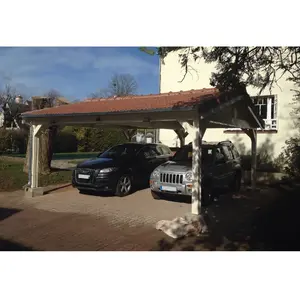 CARPORT ROBUSTE bois deux pentes 33m² (emprise au sol 20m²), garantie ...Vendu parrue-du-commerce