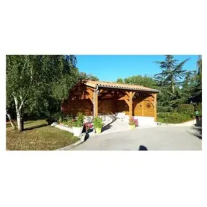 CPBF Charpente deux pentes faitage décalé, 550cmx750cm, bois DOUGLAS (Carport - Auvent - Abri voiture), surface 41.25 m². pas cher