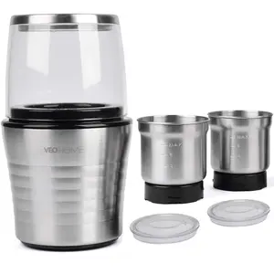 Comparateur de prix : Veohome Moulin à café et épices 2 en 1 électrique