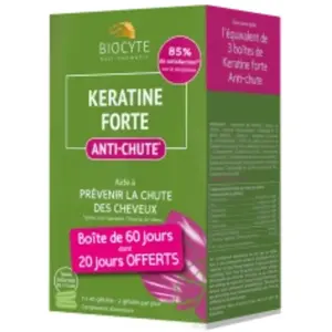 Comparateur de prix : Biocyte Kératine Forte Anti-chute Gélules B/120