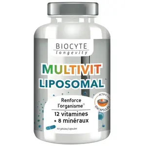 Comparateur de prix : Biocyte Multivitamines Liposomal Système Immunitaire 60 Gélules