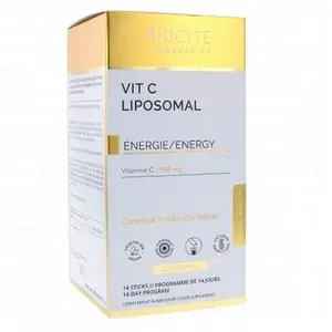 Comparateur de prix : Biocyte Vit C Liposomal vitamine C 1000mg 14 sticks