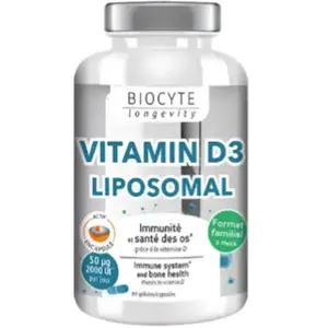 Comparateur de prix : BIOCYTE SANTE - Vitamin D3 Liposomal, 90 gélules