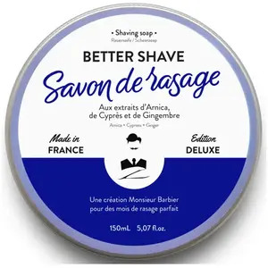 Comparateur de prix : Monsieur Barbier Savon De Rasage Traditionnel Better-Shave (Arnica, Cyprès, Gingembre) 
