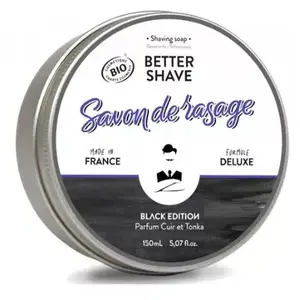 Comparateur de prix : MONSIEUR BARBIER Savon De Rasage Traditionnel Better Shave Black Edition 150 Ml 
