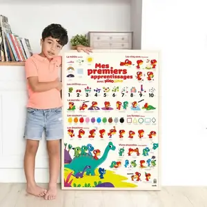 Poppik Poster pédagogique et stickers : premiers apprentissages pas cher