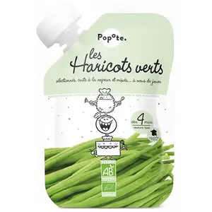 Comparateur de prix : Popote Les Légumes Gourde Haricot Vert +4m Bio 120g