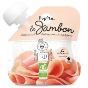 Comparateur de prix : Popote Les Viandes Gourde Jambon +6m Bio 60g