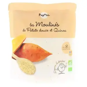Popote les Moulinés Patate Douce Quinoa +8 mois Bio 180g pas cher