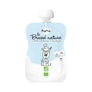 Comparateur de prix : Popote Les Lactés Gourde Brassé Nature +6m Bio 100g