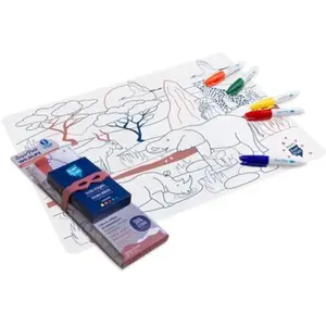 Kit Set silicone et 5 feutres WILDLIFE Savanne pas cher