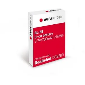 Comparateur de prix : Batterie Agfaphoto pour Appareil photo Compact DC8200 700 mAh Noir