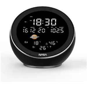 Comparateur de prix : Station météo et enceinte Bluetooth Nasa WSP1500 avec radio-réveil Noir