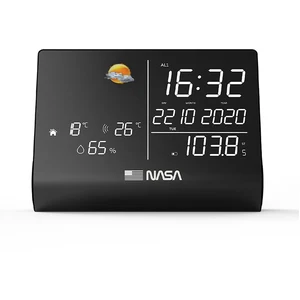 Comparateur de prix : Station météo et enceinte Bluetooth Nasa WSP1300 avec radio-réveil Noir