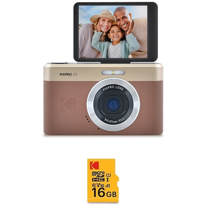 Kodak pixpro c1 appareil photo compact 13mp bsi cmos, zoom 4x, écran l... pas cher
