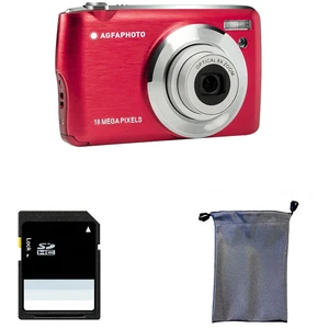 Comparateur de prix : Appareil photo Compact DC8200 Rouge Pack Etui + Carte SD 16GB Agfaphoto