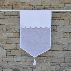 Maison d'été Brise bise feston et pompons 45X70 CM pas cher