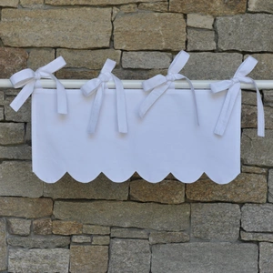 Maison d'été Cantonnière Feston blanc 60X27 CM pas cher