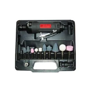 Comparateur de prix : Meuleuse droite pneumatique 375W 22000 RPM avec accessoires en coffret...