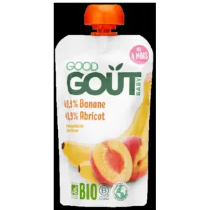 Good Goût Baby Plátano Albaricoque +4m Bio 190g pas cher