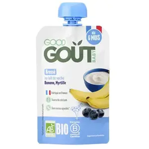 Good Gout Brassé Banane Myrtille 90gVendu paratida-santediscount