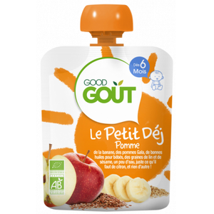 Comparateur de prix : GOOD GOUT Le Petit Déj Pomme Bio - Dès 6 mois - 70 g