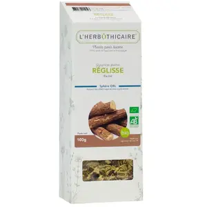 Comparateur de prix : L Herbothicaire L'Herbôthicaire Tisane Réglisse Bio 100g