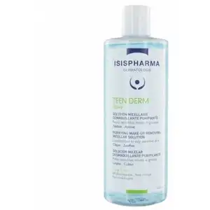 Comparateur de prix : Isispharma Teen Derm Aqua Solution Micellaire Purifiante 400Ml