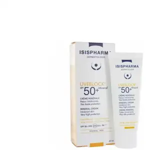 Isispharma Uveblock Crème Minérale SPF50+ 40ml pas cher
