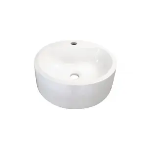 Mob-in - Vasque ronde à poser en résine blanche 37 cm nori