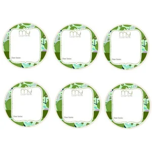 MyCosmetik Etiquettes vierges rondes 6 pcs