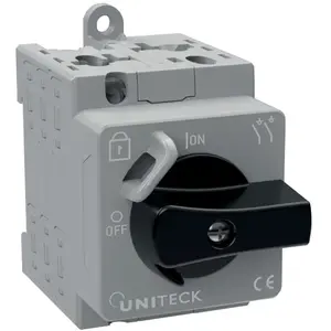 UNITECK UNIPVSWITCH 500.32.2P - interrupteur- sectionneur panneaux solaires - 500V DC - 32A - bipolaire (+/-) pas cher