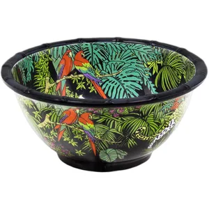 Les jardins de la comtesse Bol mélamine 15 cm avec des motifs jungle pas cher