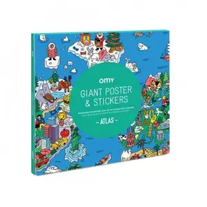 Omy Poster & Stickers Atlas pas cher