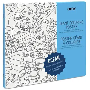Comparateur de prix : Omy - Poster à colorier 100 x 70 cm Océan