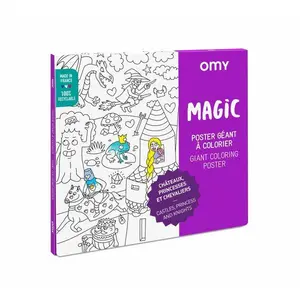 Comparateur de prix : Omy - Poster à colorier Géant Magic Blanc taille unique