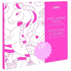 Comparateur de prix : Omy - Poster à colorier Lily Rose taille unique
