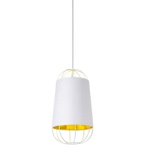 Petite friture - Suspension Lanterna, S. Baron Blanc M pas cher