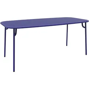 Table de jardin rectangulaire bleue 180 cm Week-End - Petite FritureVendu parmyareadesign