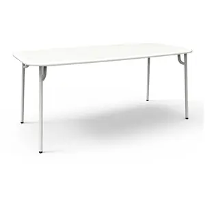 Table de jardin rectangulaire blanche 180 cm Week-End - Petite Friture pas cher