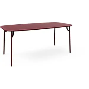 Table de jardin rectangulaire bordeaux 220 cm Week-End - Petite Fritur...Vendu parsmallable