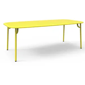Table de jardin rectangulaire jaune 220 cm Week-End - Petite Friture pas cher