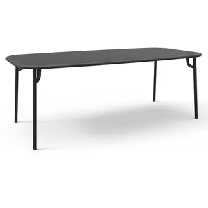Table de jardin rectangulaire noire 220 cm Week-End - Petite Friture