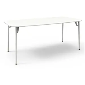 Table de jardin rectangulaire blanche 220 cm Week-End - Petite Friture